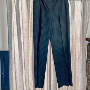 Alfani Black Trousers with Red Pinstripe Size 6